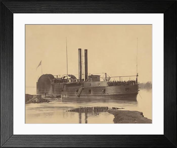 Framed Print : US Civil War. USS Tyler was a commercial side-wheel steamboat with twin stacks constructed in Cincinnati, Ohio in 1857 Framed Print : US Civil War. USS Tyler was a commercial side-wheel steamboat with twin stacks constructed in Cincinnati, Ohio in 1857