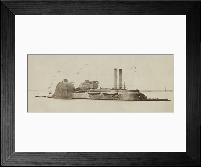 Framed Print : US Civil War. USS Lafayette, a gunboat of the Mississippi River Fleet. She was a side wheel steamer, converted into an ironclad ram Framed Print : US Civil War. USS Lafayette, a gunboat of the Mississippi River Fleet. She was a side wheel steamer, converted into an ironclad ram