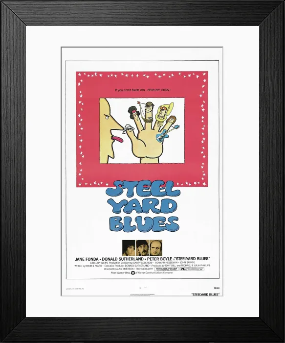Framed Print : STEEL YARD BLUES, (aka STEELYARD BLUES), US poster, 1973 Framed Print : STEEL YARD BLUES, (aka STEELYARD BLUES), US poster, 1973