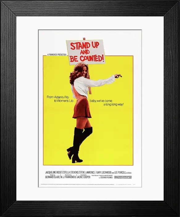 Framed Print : STAND UP AND BE COUNTED, US poster art, 1972 Framed Print : STAND UP AND BE COUNTED, US poster art, 1972