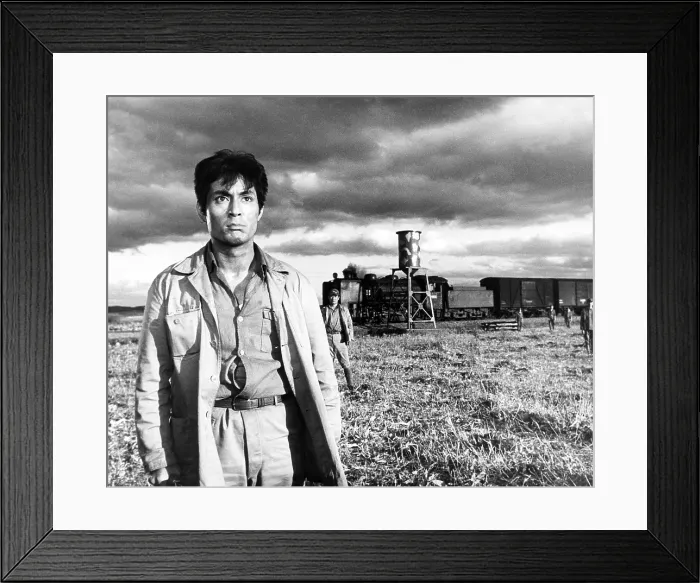 Framed Print : THE HUMAN CONDITION, (aka, NINGEN NO JOKEN, NO GREATER LOVE), first and second from left: Tatsuya Nakadai, Toru Abe, 1959 Framed Print : THE HUMAN CONDITION, (aka, NINGEN NO JOKEN, NO GREATER LOVE), first and second from left: Tatsuya Nakadai, Toru Abe, 1959