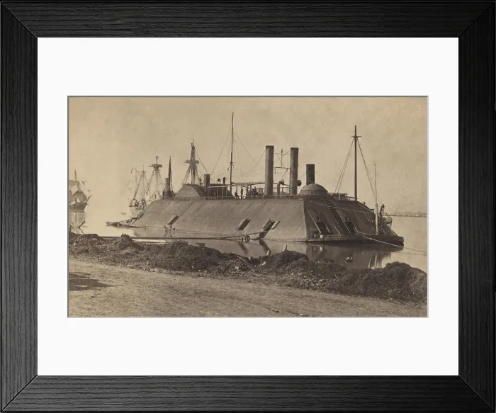Framed Print : Ironclad USS Essex at docked at Baton Rouge, Louisiana, July 1862. On August 5, 1862, USS Essex helped repel a Confederate Army attack on Baton Rouge Framed Print : Ironclad USS Essex at docked at Baton Rouge, Louisiana, July 1862. On August 5, 1862, USS Essex helped repel a Confederate Army attack on Baton Rouge