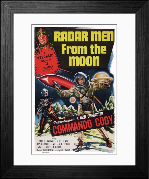 Framed Print : RADAR MEN FROM THE MOON, US poster art, George Wallace (bottom left), 1952 Framed Print : RADAR MEN FROM THE MOON, US poster art, George Wallace (bottom left), 1952