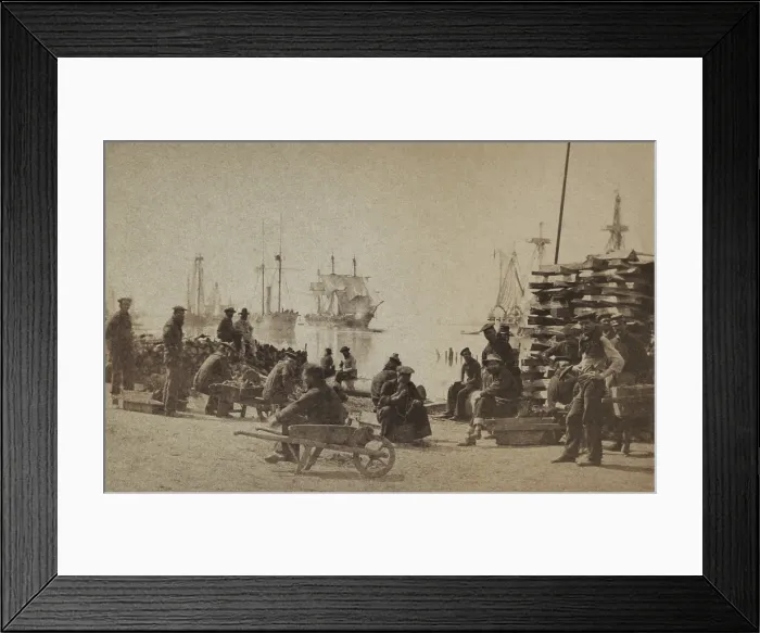 Framed Print : US Civil War. Union Admiral Farragut's fleet at Baton Rouge, Louisiana, 1862