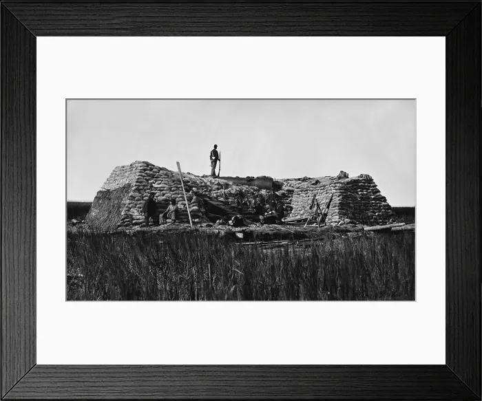 Framed Print : US Civil War. Siege of Charleston, 1863 Framed Print : US Civil War. Siege of Charleston, 1863