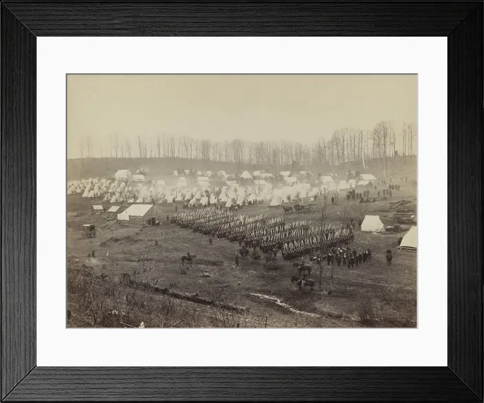 Framed Print : US Civil War, 1861-65. Soldiers of 36th Pennsylvania Infantry drill at Camp Northumberland outside Washington DC Framed Print : US Civil War, 1861-65. Soldiers of 36th Pennsylvania Infantry drill at Camp Northumberland outside Washington DC