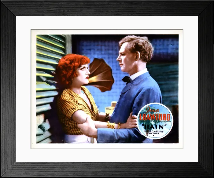 Framed Print : RAIN, from left, Joan Crawford, Walter Huston, 1932