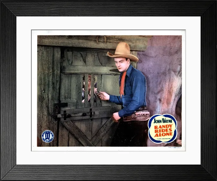 Framed Print : RANDY RIDES ALONE, John Wayne, 1934 Framed Print : RANDY RIDES ALONE, John Wayne, 1934