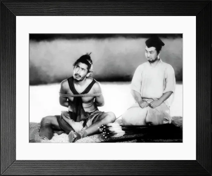Framed Print : RASHOMON, from left: Toshiro Mifune, Daisuke Kato, 1950 Framed Print : RASHOMON, from left: Toshiro Mifune, Daisuke Kato, 1950