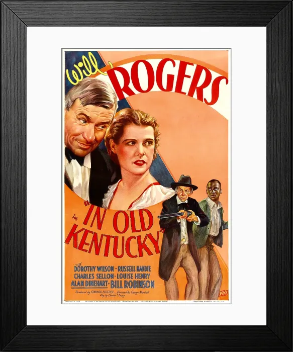 Framed Print : IN OLD KENTUCKY, from left: Will Rogers, Dorothy Wilson, Charles Sellon, Bill Robinson, (aka Bill Bojangles Robinson), 1935, TM and copyright 20th Century Fox Film Corp Framed Print : IN OLD KENTUCKY, from left: Will Rogers, Dorothy Wilson, Charles Sellon, Bill Robinson, (aka Bill Bojangles Robinson), 1935, TM and copyright 20th Century Fox Film Corp