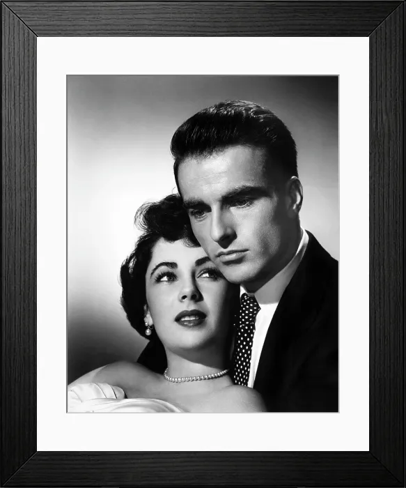 Framed Print : A PLACE IN THE SUN, from left: Elizabeth Taylor, Montgomery Clift, 1951