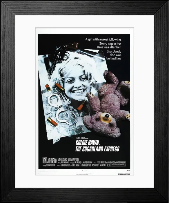 Framed Print : THE SUGARLAND EXPRESS, US poster, Goldie Hawn, 1974