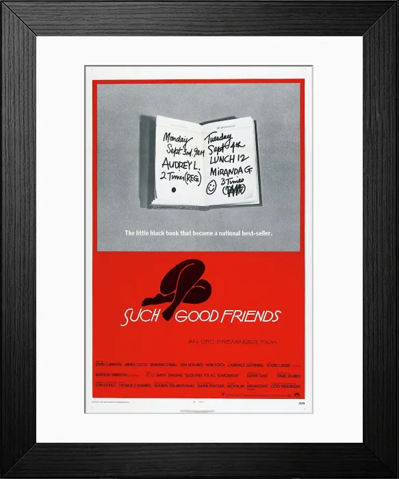 Framed Print : SUCH GOOD FRIENDS, US poster, 1971