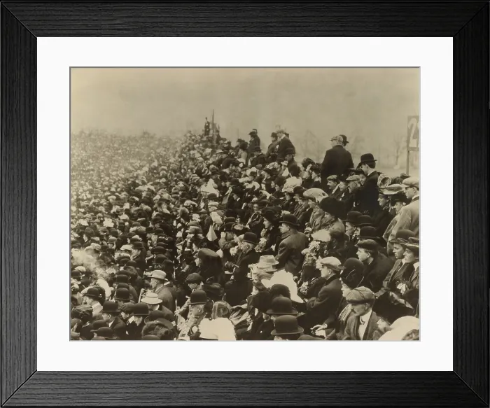Framed Print : American football spectators at a college game in 1907 (BSLOC_2018_4_174)