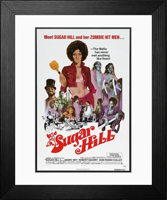Framed Print : SUGAR HILL, US poster, Marki Bey (center), 1974 Framed Print : SUGAR HILL, US poster, Marki Bey (center), 1974