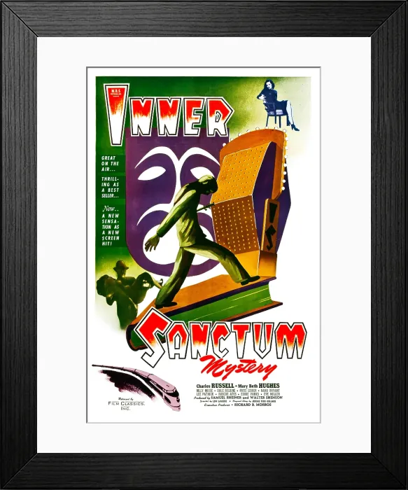 Framed Print : INNER SANCTUM, US poster, Mary Beth Hughes (top right), 1948 Framed Print : INNER SANCTUM, US poster, Mary Beth Hughes (top right), 1948