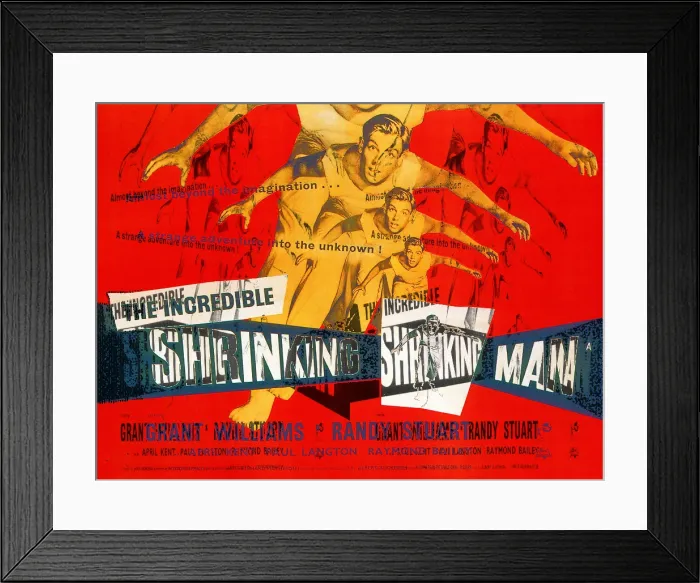 Framed Print : THE INCREDIBLE SHRINKING MAN, Grant Williams, Style A half-sheet poster, 1957