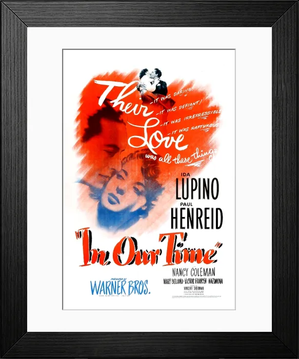 Framed Print : IN OUR TIME, US poster, Ida Lupino, Paul Henreid, 1944