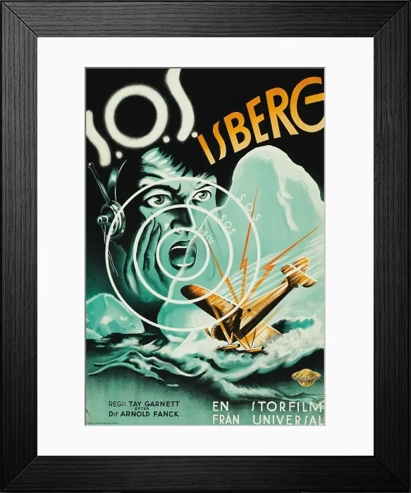 Framed Print : SONS O'GUNS, Swedish poster art, 1936