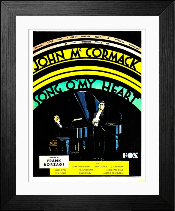 Framed Print : SONG O MY HEART, window card, 1930, TM and Copyright 20th Century Fox Film Corp. All rights reserved. / courtesy Everett Collection Framed Print : SONG O MY HEART, window card, 1930, TM and Copyright 20th Century Fox Film Corp. All rights reserved. / courtesy Everett Collection