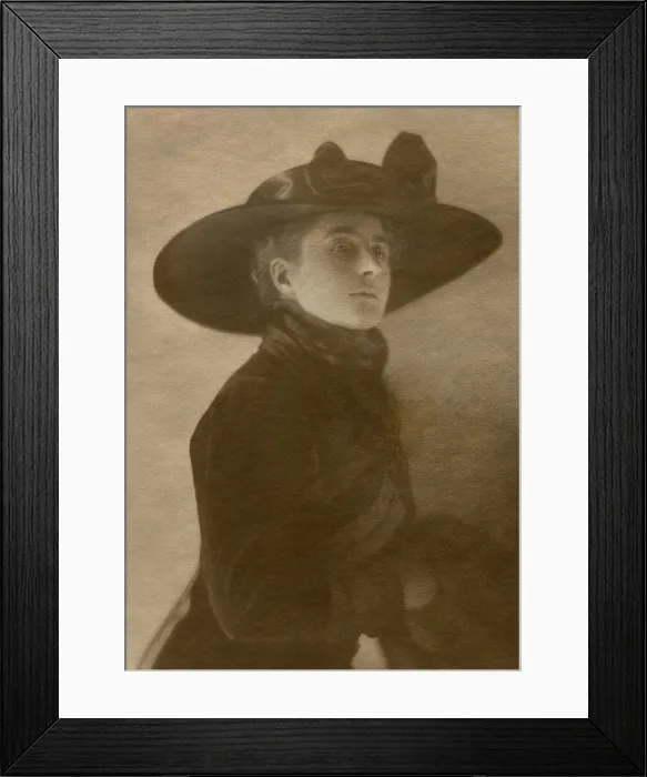 Framed Print : Anne Morgan, the independent minded daughter of financier J. P. Morgan, c. 1905-1915. Photo by Baron Adolph de Meyer (BSLOC_2018_4_216)