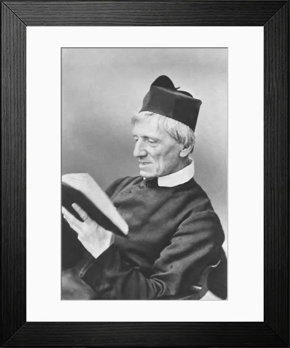 Framed Print : John Henry Newman, former priest of the Church of England, converted to Catholicism in 1845. His APOLOGIA PRO VITA SUA (1864) defended his conversion