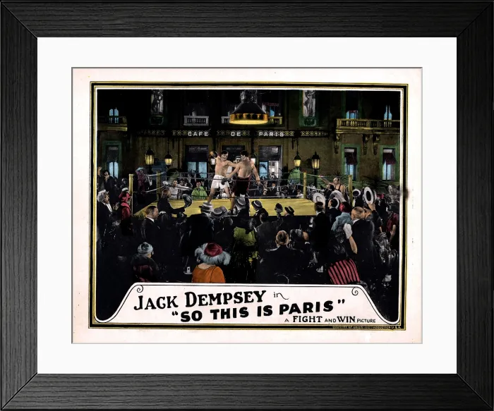 Framed Print : SO THIS IS PARIS, Jack Dempsey, 1924