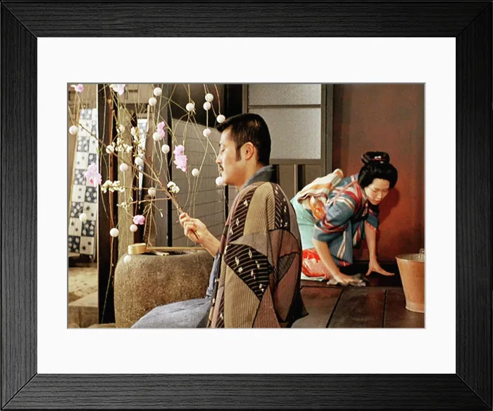 Framed Print : IN THE REALM OF THE SENSES, (aka AI NO CORRIDA), Tatsuya Fuji (left), 1976