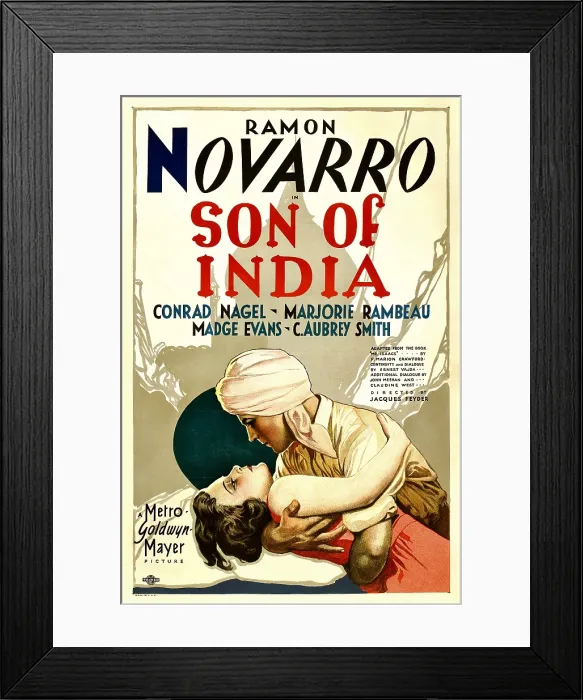Framed Print : SON OF INDIA, from left: Madge Evans, Ramon Novarro, 1931 Framed Print : SON OF INDIA, from left: Madge Evans, Ramon Novarro, 1931