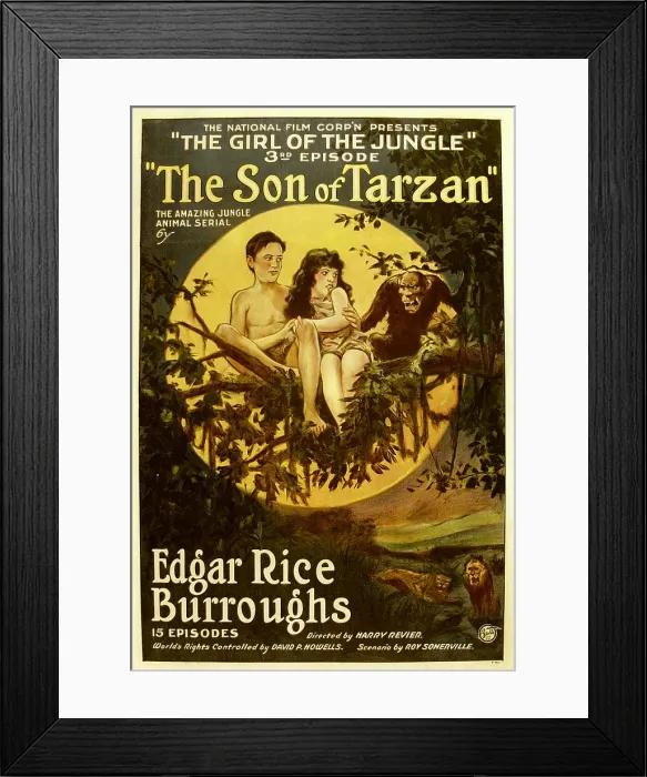 Framed Print : THE SON OF TARZAN, from left: Gordon Griffith, Mae Giraci in Episode 3: The Girl of the Jungle, 1920 Framed Print : THE SON OF TARZAN, from left: Gordon Griffith, Mae Giraci in Episode 3: The Girl of the Jungle, 1920