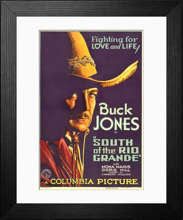 Framed Print : SOUTH OF THE RIO GRANDE, Buck Jones, 1932