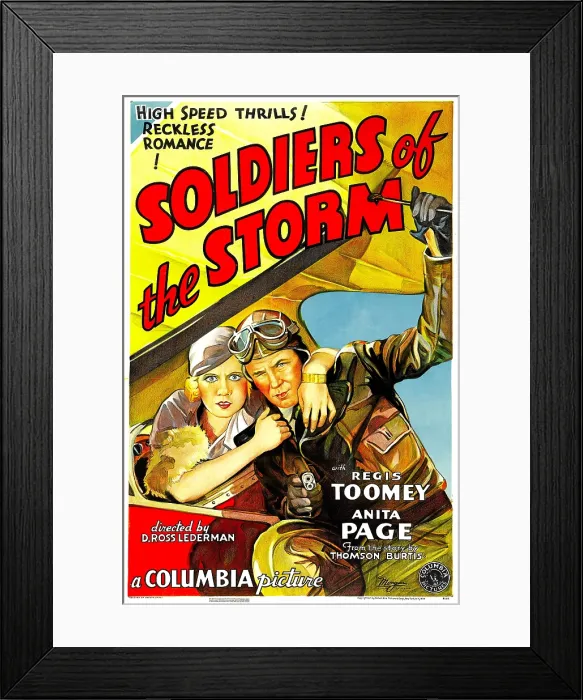 Framed Print : SOLDIERS OF THE STORM, from left: Anita Page, Regis Toomey, 1933