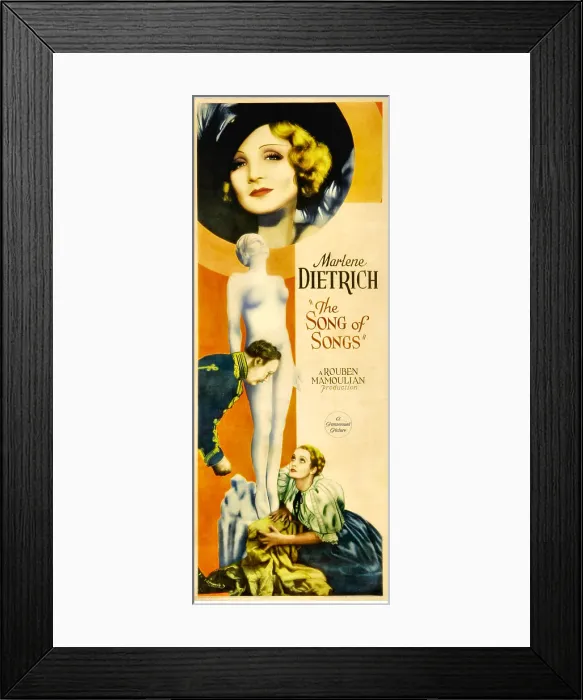 Framed Print : THE SONG OF SONGS, top and bottom right: Marlene Dietrich, 1933 Framed Print : THE SONG OF SONGS, top and bottom right: Marlene Dietrich, 1933