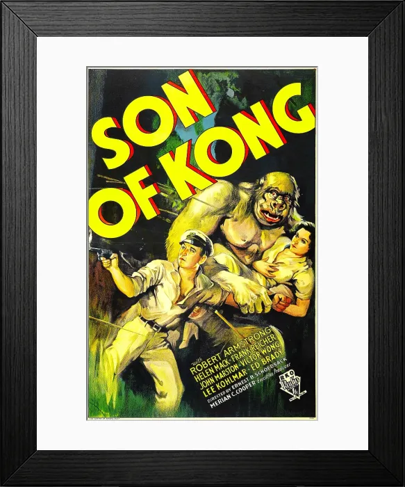 Framed Print : THE SON OF KONG, from left: Robert Armstrong, Helen Mack, 1933