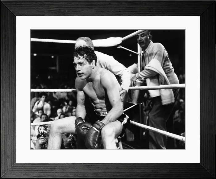Framed Print : SOMEBODY UP THERE LIKES ME, Paul Newman, Everett Sloane (obscured), Sammy White, 1956