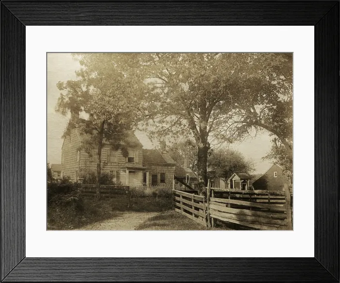 Framed Print : Walt Whitman birthplace on Amityville Road (State Route 110), West Hills, Long Island, New York (BSLOC_2018_4_42)