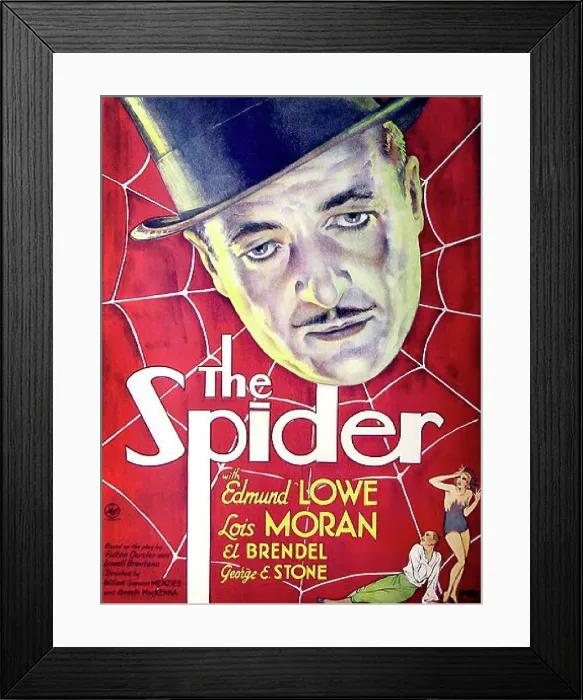 Framed Print : THE SPIDER, US poster art, top: Edmunde Lowe; bottom from left: John Arledge, Lois Moran, 1931 Framed Print : THE SPIDER, US poster art, top: Edmunde Lowe; bottom from left: John Arledge, Lois Moran, 1931