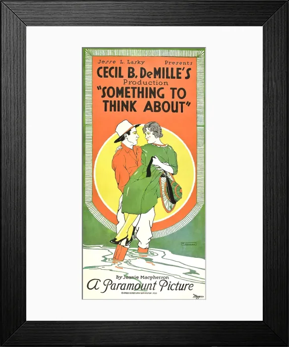 Framed Print : SOMETHING TO THINK ABOUT, poster art, 1920 Framed Print : SOMETHING TO THINK ABOUT, poster art, 1920