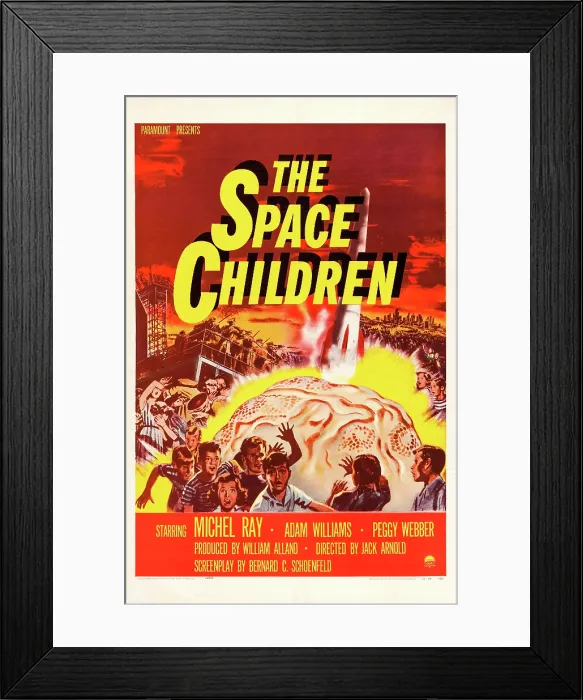 Framed Print : THE SPACE CHILDREN, US poster art, 1958