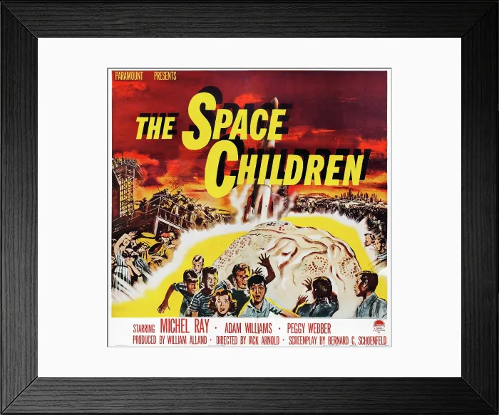 Framed Print : THE SPACE CHILDREN, US poster art, 1958