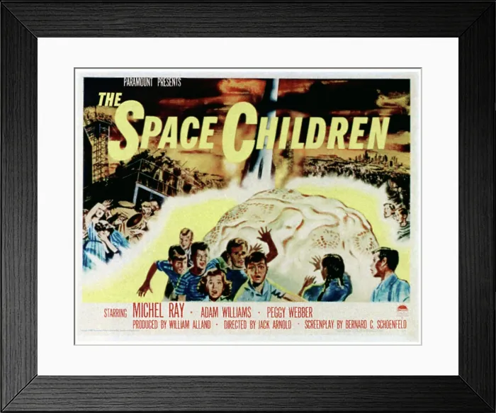 Framed Print : THE SPACE CHILDREN, poster art, 1958