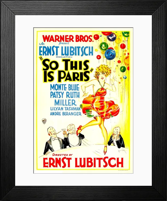 Framed Print : SO THIS IS PARIS, poster art, 1926 Framed Print : SO THIS IS PARIS, poster art, 1926