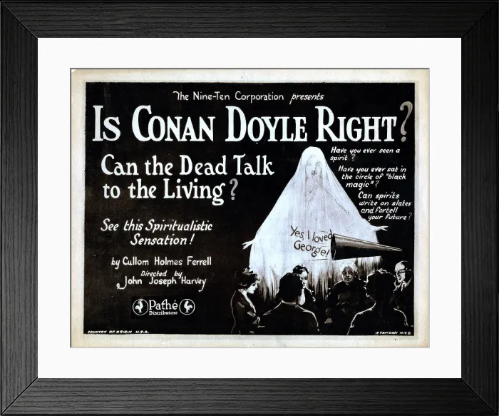 Framed Print : IS CONAN DOYLE RIGHT?, titlecard, 1923