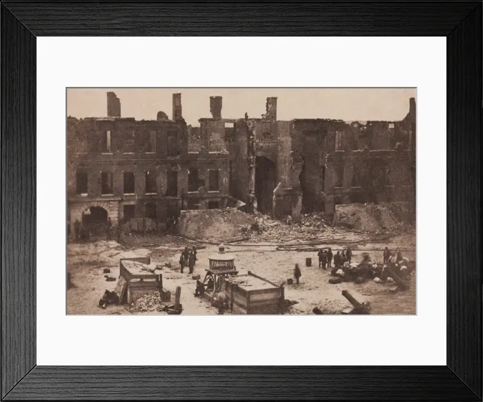 Framed Print : Confederate officials and soldiers in Fort Sumter after its surrender by the Union garrison on April 14, 1861 Framed Print : Confederate officials and soldiers in Fort Sumter after its surrender by the Union garrison on April 14, 1861