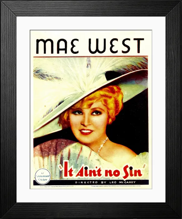 Framed Print : BELLE OF THE NINETIES, (aka IT AIN'T NO SIN), Mae West, 1934
