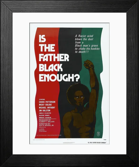 Framed Print : IS THE FATHER BLACK ENOUGH, (aka THE NIGHT OF THE STRANGLER), Chuck Patterson, 1972