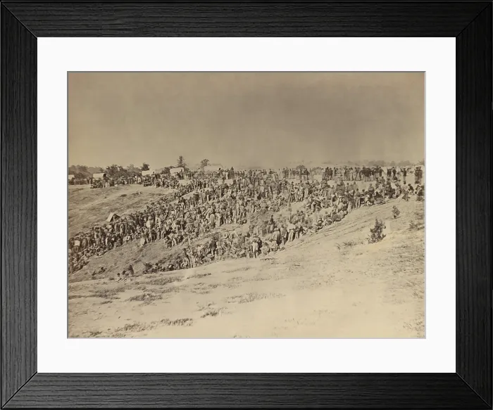 Framed Print : US Civil War. The Overland Campaign, Battle of Spotsylvania, May 8 to 18, 1864. Confederate prisoners captured at Spotsylvania, May 12, 1864