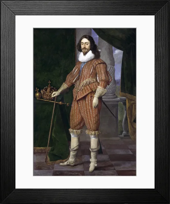 Framed Print : Charles I, King of England, 1829, by Daniel Mijtens, a Dutch painter in the Stuart court of James I and Charles I from 1621-1634. (BSLOC_2020_1_182) Framed Print : Charles I, King of England, 1829, by Daniel Mijtens, a Dutch painter in the Stuart court of James I and Charles I from 1621-1634. (BSLOC_2020_1_182)