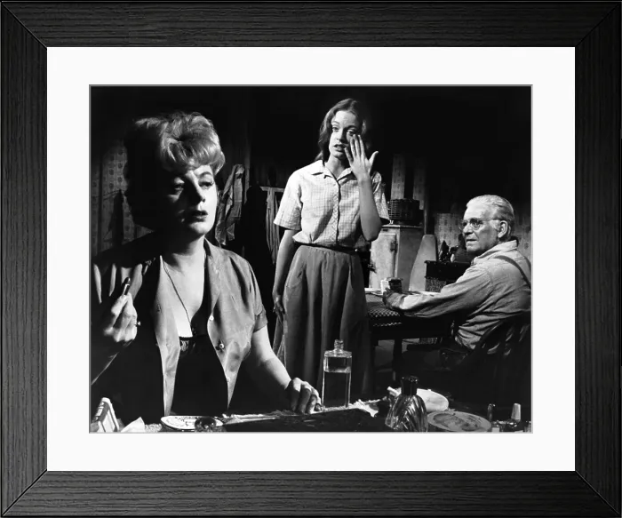 Framed Print : A PATCH OF BLUE, from left: Shelley Winters, Elizabeth Hartman, Wallace Ford, 1965