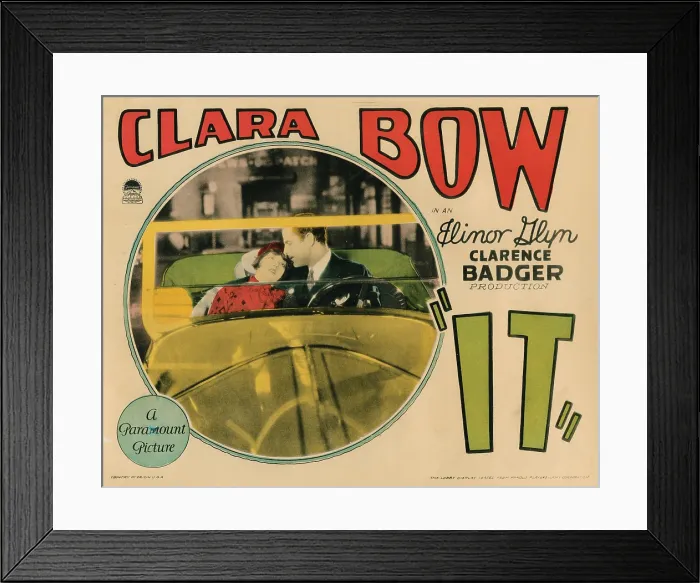 Framed Print : IT, from left: Clara Bow, Antonio Moreno, 1927